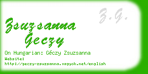 zsuzsanna geczy business card